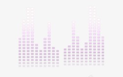 紫色格子音乐节奏符号图高清图片