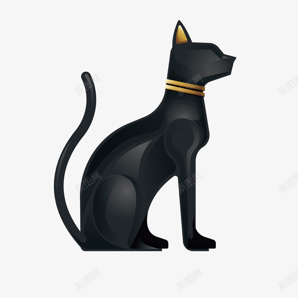 黑猫侧面png免抠素材_新图网 https://ixintu.com 3D PNG免抠图 PNG免抠图下载 动物 古埃及 埃及代表物 宠物 装饰 黑猫简笔画 黑猫背影
