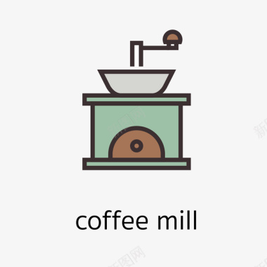 内机咖啡牛奶机器图标图标