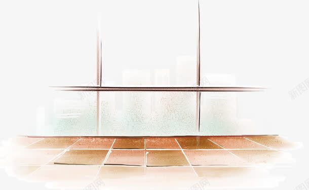 卡通地板窗户玻璃室内png免抠素材_新图网 https://ixintu.com 卡通 地板 室内 玻璃 窗户