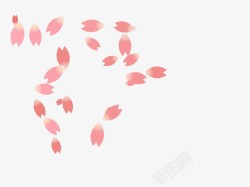 粉色樱花瓣素材