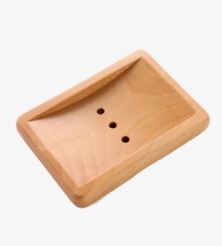 木质肥皂盒方形有孔肥皂盒木质高清图片