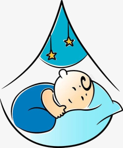 在帐篷中睡觉的婴儿素材