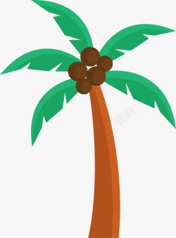 度假符号椰子树热带夏威夷高清图片