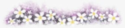 水彩斑驳白花与紫色背景PSD高清图片