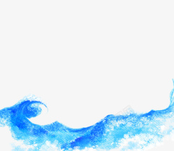 蓝色大海装饰图案素材