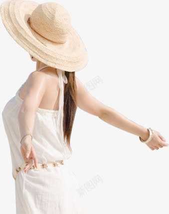 白色女装夏季模特png免抠素材_新图网 https://ixintu.com 夏季 女装 模特 白色
