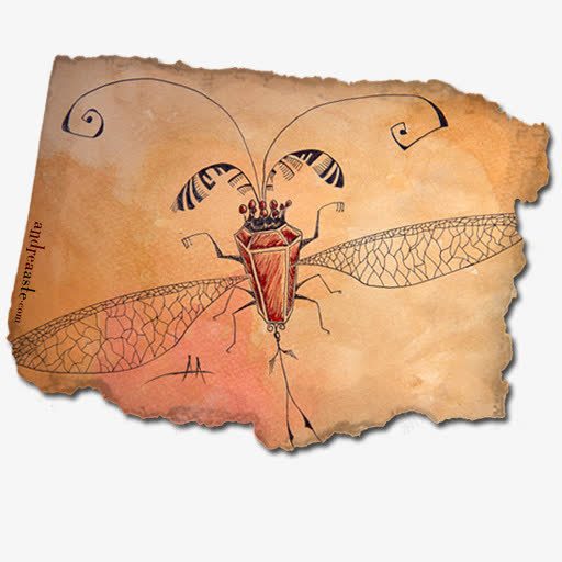 埃及蜻蜓纸片png免抠素材_新图网 https://ixintu.com 古物装饰元素 埃及蜻蜓纸片 文艺古物装饰