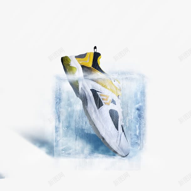 创意鞋子广告psd免抠素材_新图网 https://ixintu.com 冰块 海报 结冰 运动鞋