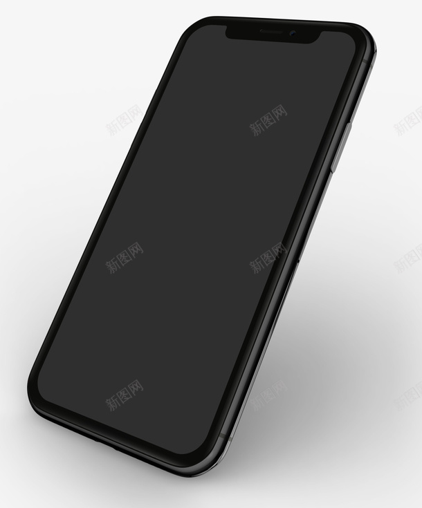 黑色iPhoneX苹果手机png免抠素材_新图网 https://ixintu.com iPhoneX iPhonex 产品实物 手机 苹果手机 黑色