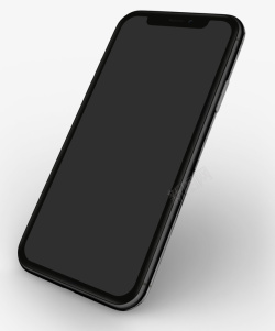 黑色iPhoneX苹果手机素材