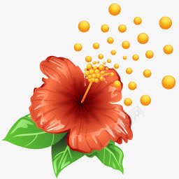 鲜花的花粉图标图标