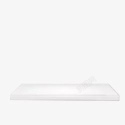 白色简洁长方形展台素材