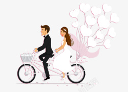 单车婚姻人物事物图高清图片