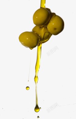 食物油油水滴落高清图片