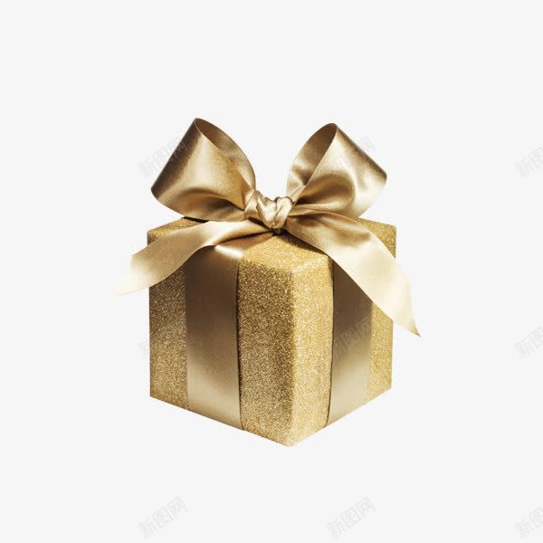 金色包装礼物盒png免抠素材_新图网 https://ixintu.com 大气 小巧 纯色 装饰