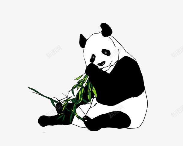 可爱的大熊猫片png免抠素材_新图网 https://ixintu.com 卡通手绘大熊猫 吃竹子的大熊猫 国家保护动物 野生大熊猫