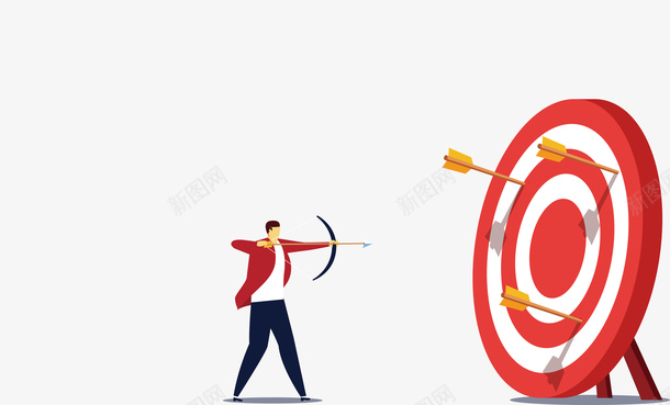 一个射箭的人和巨大的靶矢量图eps免抠素材_新图网 https://ixintu.com 人 圆形 射箭 巨大的靶子 标靶 矢量图 红色的衣服 红衣服 靶子