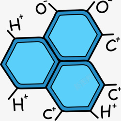 分子分解图案蓝色化学物理符号高清图片