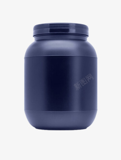 蓝色大瓶的蛋白粉实物素材
