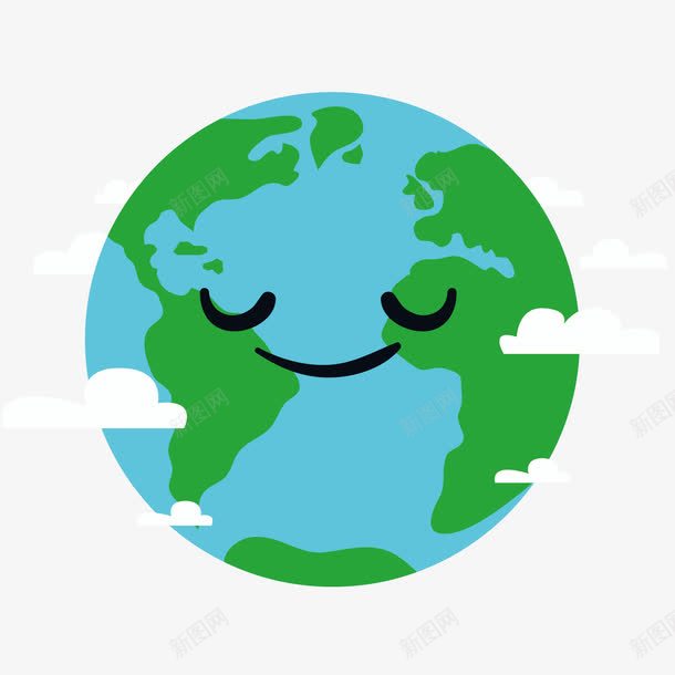 蓝色地球笑脸png免抠素材_新图网 https://ixintu.com 全球 力量 回收 地图 地球仪 地球日 地球笑脸 插图 有机 海报模板 海报设计 环境 环境保护 生态 绿色 蓝色地球