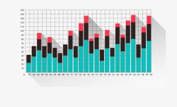 条形数据分析图素材