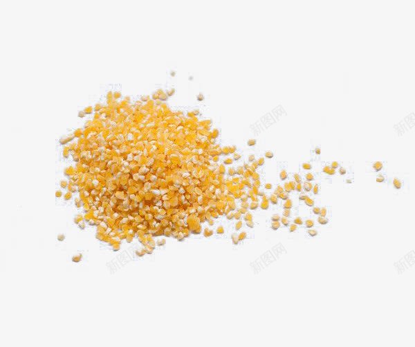 玉米颗粒png免抠素材_新图网 https://ixintu.com 玉米碴 玉米碴子 碎 金黄色 食用品