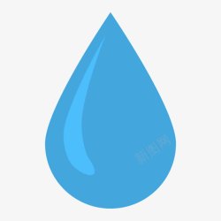 液体状蓝色水滴高清图片