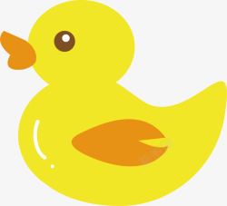 小嘴巴一个黄色的小鸭子玩具高清图片