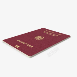 平面设红皮护照psd分层出国护照高清图片