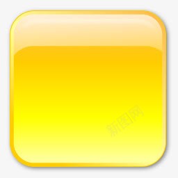 黄色水晶风格按钮图标图标