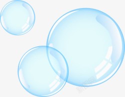透明氧气泡泡素材