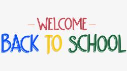 welcomepng欢迎返回学校英文高清图片