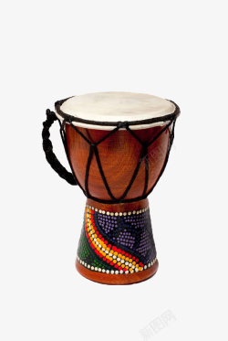 棕色鼓棕色乐器非洲手鼓高清图片