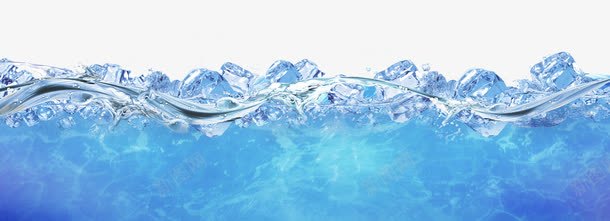 蓝色冰块浮在水面边框纹理png免抠素材_新图网 https://ixintu.com 免抠PNG 冰块浮在水面 蓝色 边框纹理