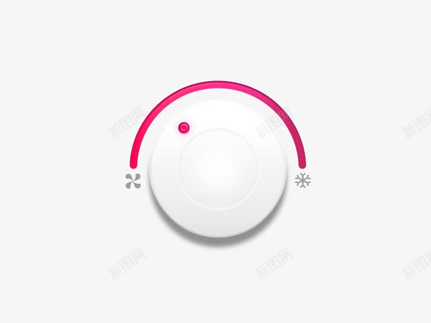 温度调节按钮png免抠素材_新图网 https://ixintu.com 天气 按钮 温度 粉色系列 网页元素 调节