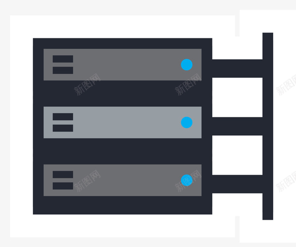 方形黑边卡通服务数据矢量图eps免抠素材_新图网 https://ixintu.com 卡通数据库 数据库 数据库服务器 方形 矢量服务器 网络 黑边服务 矢量图