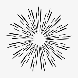 烟花盛开的图标绽放的烟花简笔画图标高清图片