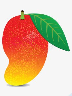 芒果水果素材卡通彩色芒果高清图片