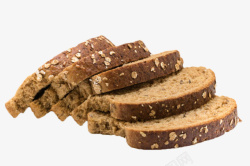 小麦矢量图片深棕色切了片相互依靠着的面包实高清图片