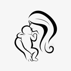 亲吻孩子的妈妈亲吻孩子的妈妈图标高清图片