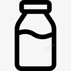 咖啡伴侣瓶牛奶瓶图标高清图片