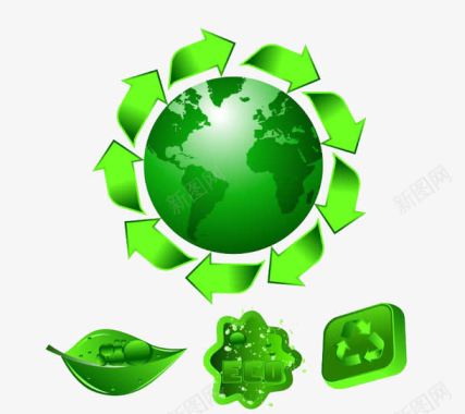 绿色生态环保图标图标