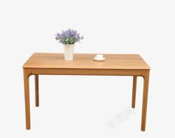 长方形餐桌家具日式风格餐桌高清图片