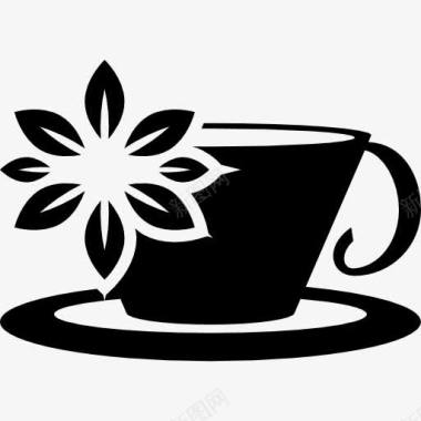 丁香茶杯花图标图标