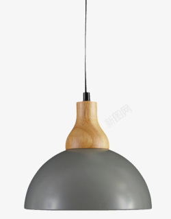 木质吊灯灰色的个性灯具实物高清图片