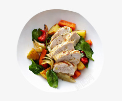 杂粮代餐减肥低脂鸡排肉高清图片