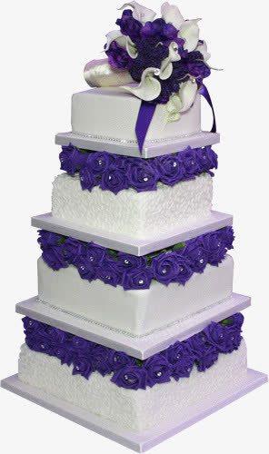 蓝色玫瑰型蛋糕png免抠素材_新图网 https://ixintu.com 婚礼蛋糕 浪漫元素 玫瑰花点缀 白色奶油 蓝色
