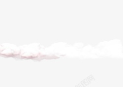 粉色天空手绘白云高清图片