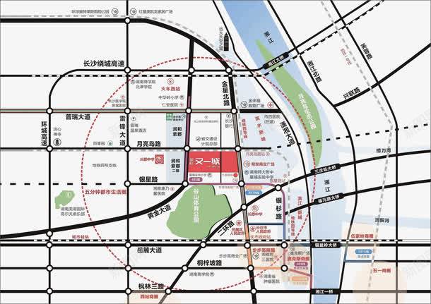 长沙规划地图png免抠素材_新图网 https://ixintu.com 地图 规划 设计 长沙 长沙地图